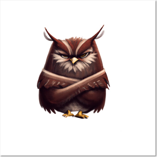 AngryOwl Wall Art by Lorenzo_Art 